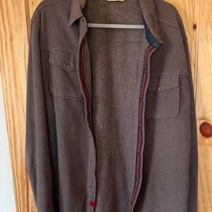 Mountain Khaki fleece button down